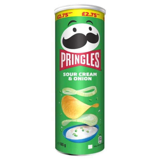 Pringles Sour Cream & Onion 165g x 6  £2.75 PMP