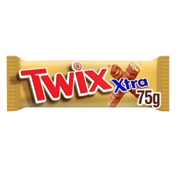 Twix Xtra Milk Chocolate Twin Bars 75g x 30