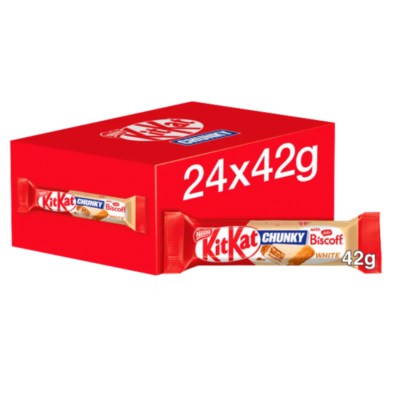 KitKat Chunky Lotus Biscoff White Bar 42g