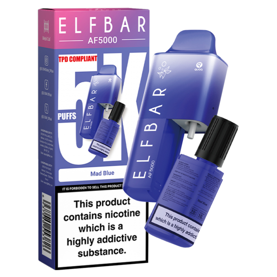 Mad Blue by Elf Bar AF5000 Disposable Pod Kit