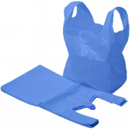 Alder Medium Blue Vest Carrier Bags