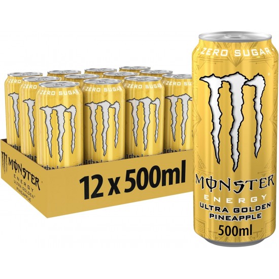 Monster Ultra Gold Pineapple 500ml(Best Before:30/06/2025)