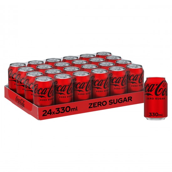 Coke Zero Cans 330ml x 24