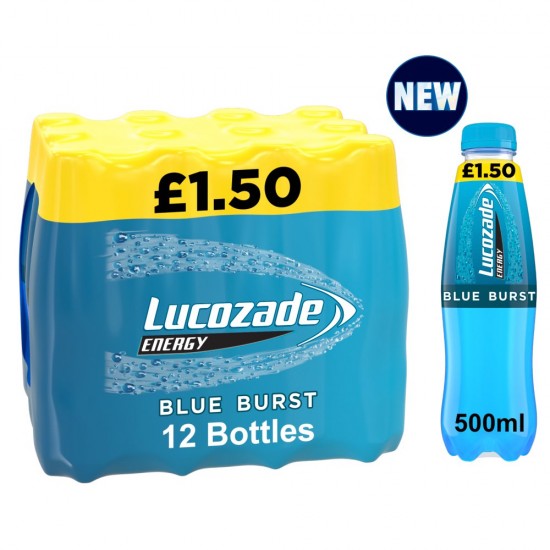 Lucozade Energy 500ml Blue Burst PM£1.50