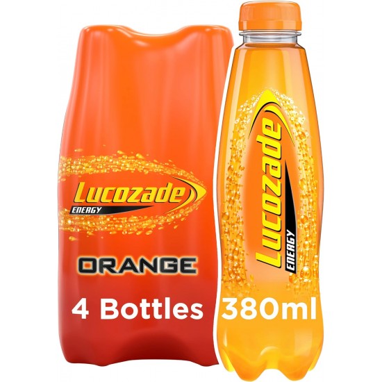 Lucozade Energy Drink Orange 4x380ml