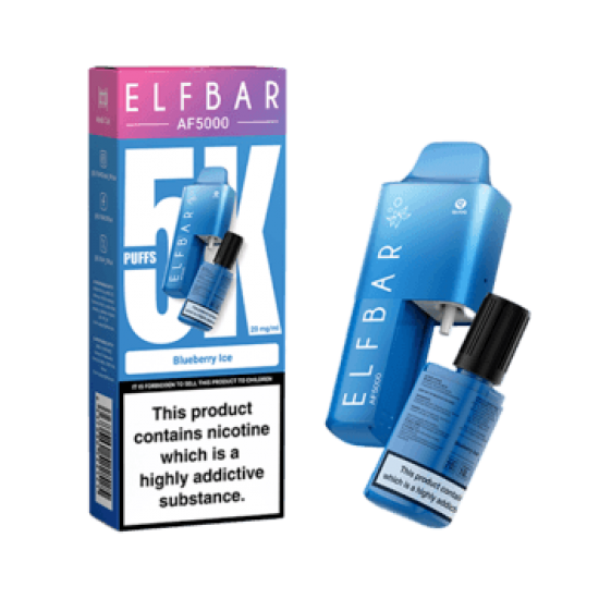 Blueberry Ice by Elf Bar AF5000 Disposable Pod Kit