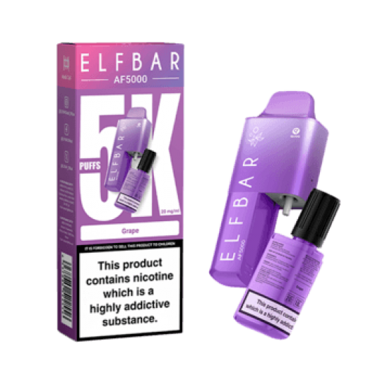 Grape by Elf Bar AF5000 Disposable Pod Kit