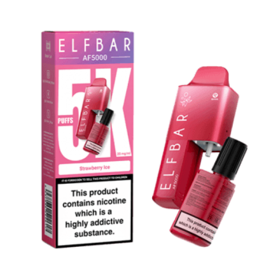 Strawberry Ice by Elf Bar AF5000 Disposable Pod Kit