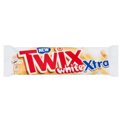 Twix Xtra White Chocolate Biscuit Twin Bars 75g