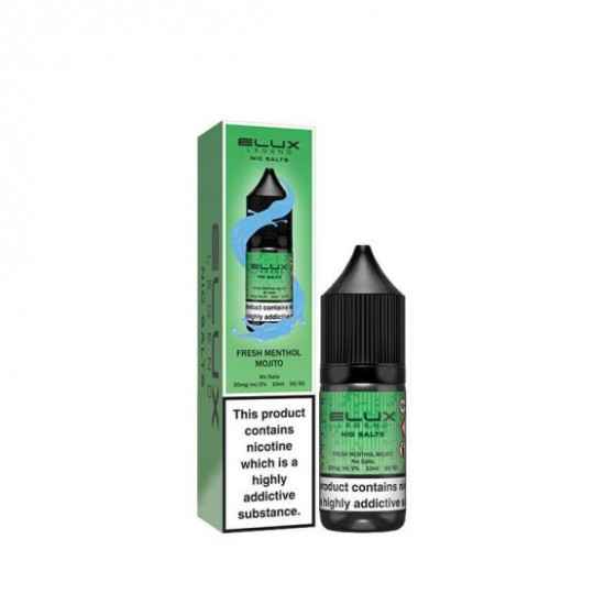 Fresh Menthol Mojito Nic Salt E-Liquid by Elux Legend 10ml-20mg