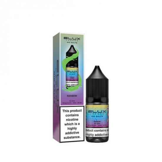 Rainbow Nic Salt E-Liquid by Elux Legend 10ml-20mg