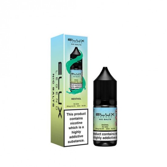 Menthol Nic Salt E-Liquid by Elux Legend 10ml-10mg