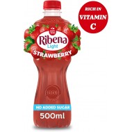 Ribena Strawberry Juice Drink No Added Sugar 500ml x 12