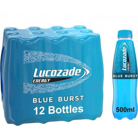 Lucozade Energy Blue Burst NPM 12x500ml