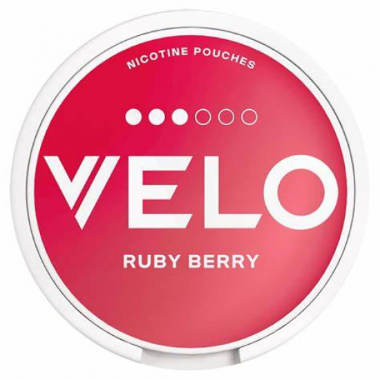 Velo Ruby Berry Nicotine Pouches 10mg