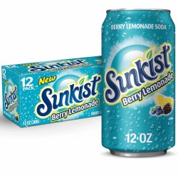 Sunkist Berry Lemonade Flavour USA Cans 355ml