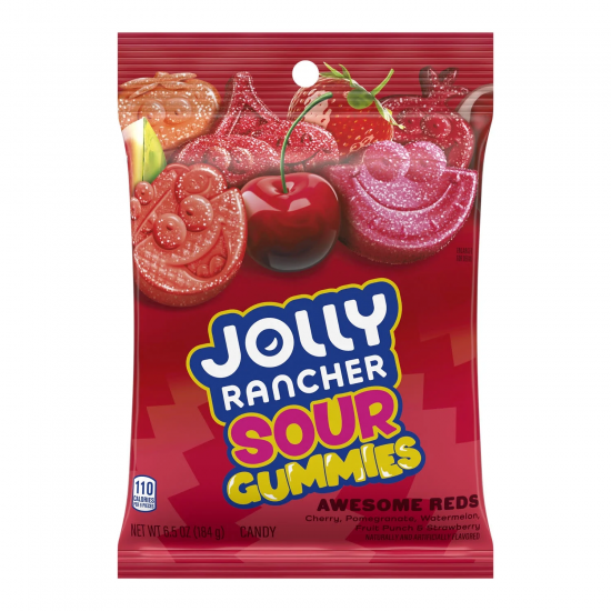 Jolly rancher gummies sour Awesome red 184g (6.5oz) 