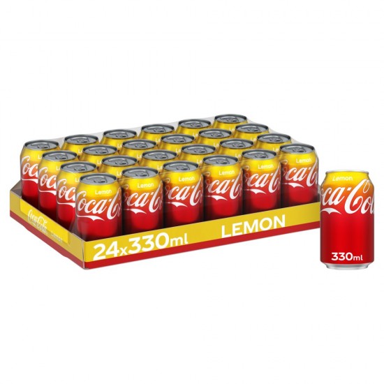 Coke Can Lemon 330ml 