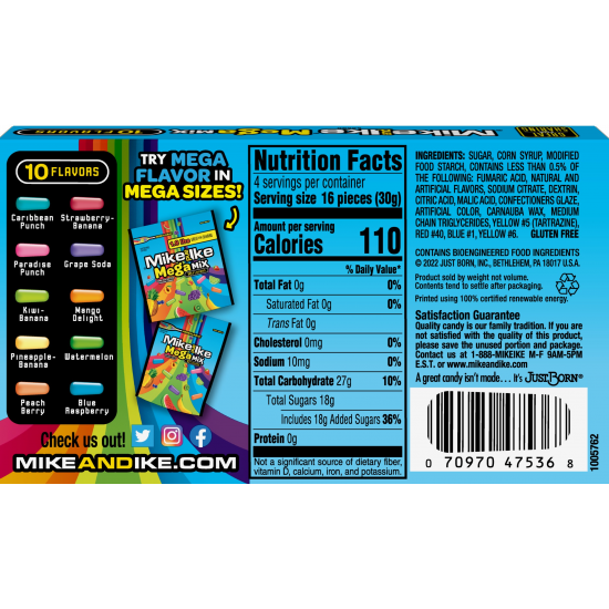 Mike & Ike Mega Mix Theater Box 120g