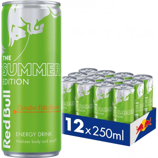 Red Bull Summer Edition can (Curuba -Elderflower) 250ML x 12