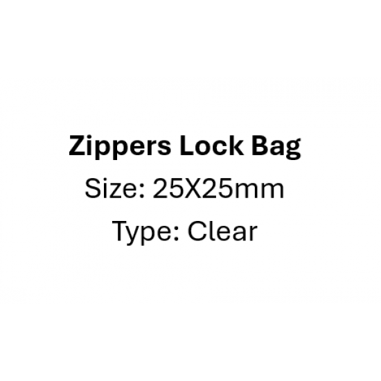 Zip Bag 25 x 25