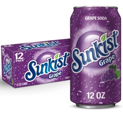 Sunkist Grape Flavour USA Cans 355ml