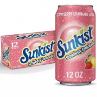 Sunkist Strawberry Lemonade Flavour USA Cans 355ml