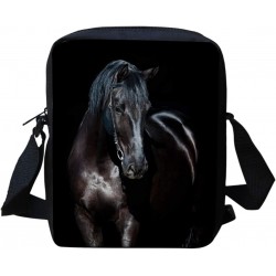 Black Horse(11 x 17 x 21) Black Carrier Bags