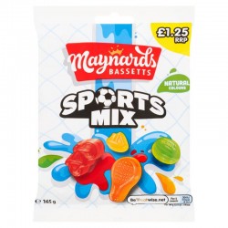 Maynards Bassetts Sports Mix Sweets Bag £1.25 PMP 130g