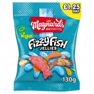 Maynards Fizzy Fish 130g Price Marked £1.25 x 12