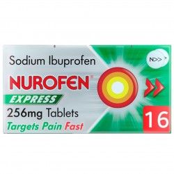 Nurofen Express 256mg Pain Relief Caplets x12