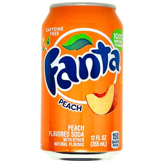 Fanta Peach Flavour USA Cans 355ml