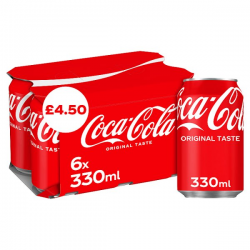 Coca-Cola Original Taste 6 x 330ml PM £4.50 