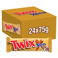 Twix Xtra Milk Chocolate Biscuit Twin Bars 75g