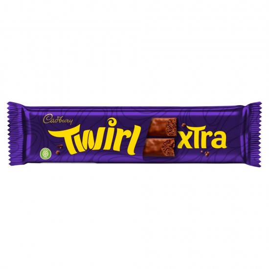 Cadbury Twirl Xtra Duo Chocolate Bar 54g