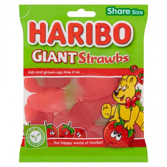 Haribo Giant Strawberries 16 x 175g