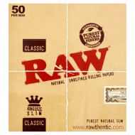 RAW 50 Kingsize Slim Classic Papers