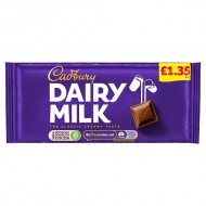 Cadbury Dairy milk 95gm RRP-£1.35