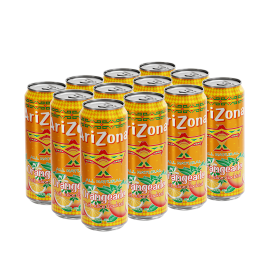 AriZona Orangeade Fruit Juice Cocktail Cans 650ml