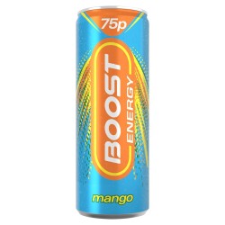 Boost Mango Cans 250ml Price Marked £75p