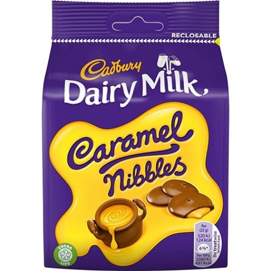 Cadbury Caramel Nibbles 95g x 10 Pack