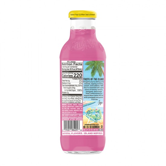 Calypso Island Wave Lemonade 473ml