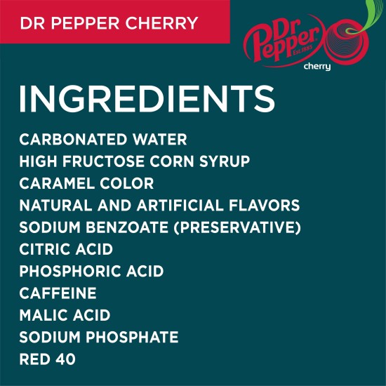 Dr Pepper Cherry Flavour USA Cans 355ml