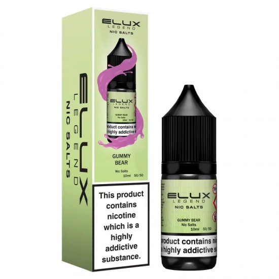 Gummy Bear Nic Salt E-Liquid by Elux Legend 10ml-20mg