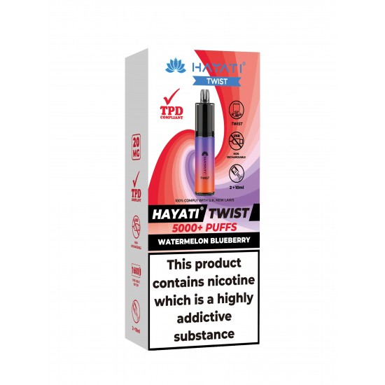 Watermelon Blueberry Hayati Twist 5000 Disposable Pod Kit