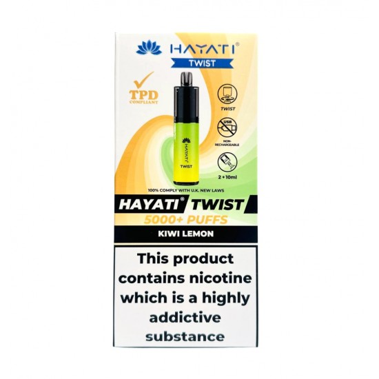 Kiwi Lemon Hayati Twist 5000 Disposable Pod Kit