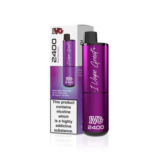 Plum Blue Razz | IVG 2400 Disposable Vape