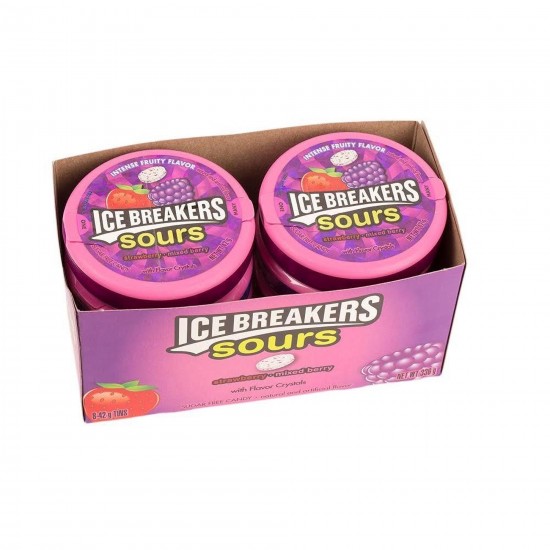 Ice Breckers sours Strawberry MIxed berry 8x42g