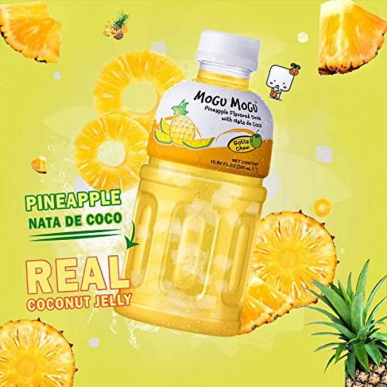 Mogu Mogu Pineapple with Nata de Coco 320ml – Case