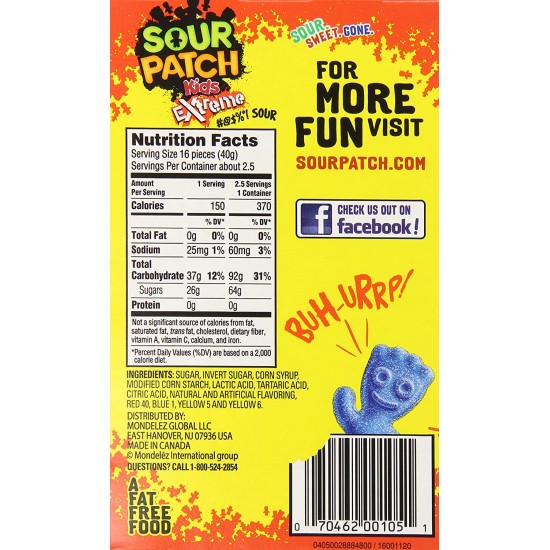 Sour Patch Kids Extreme Theater Box 99g